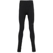 MM6 Maison Margiela Svarta sömlösa skinny leggings med logotyptryck Bl...