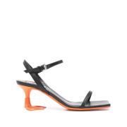 Moschino Svarta Slingback Skor Black, Dam