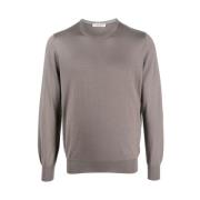 La Fileria Round-neck Knitwear Brown, Herr