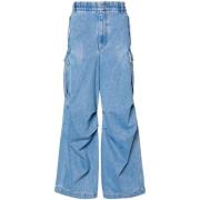 Marni Denim Cargo Byxor med Elastisk Midja Blue, Herr