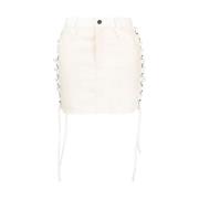 Julfer Short Skirts Beige, Dam