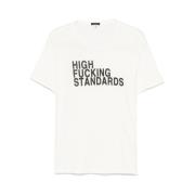 R13 Vit Crew Neck Kortärmad T-shirt White, Herr