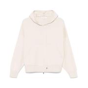 Antonelli Firenze Beige Stickad Hoodie Beige, Dam