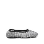 Alohas Svarta Skor med Rhinestone-dekoration Gray, Dam