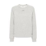 Zadig & Voltaire Grå Kristallvingar Sweatshirt Gray, Dam