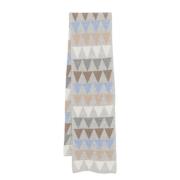 Lady Anne Kashmir Geometrisk Intarsia Stickad Halsduk Multicolor, Herr