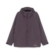 Mizuno Lila Lättvikts Dragkedja Hoodie Vattenavvisande Purple, Herr