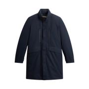 Woolrich Marinblå regnkläder med dragkedja Blue, Herr