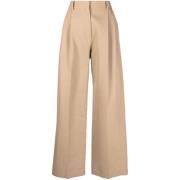 Calcaterra Wide Trousers Brown, Dam