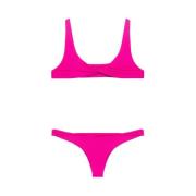 The Attico Fuchsia Pink Beachwear Set Pink, Dam