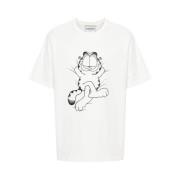 Iceberg Garfield Print Crew Neck T-shirt White, Herr