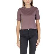 Calvin Klein Lila Bomull Dam Topp & T-shirt Purple, Dam