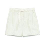 Jil Sander Ljusgröna Sidoficksshorts Green, Dam