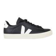 Veja Svart och vita lädersneakers Black, Herr