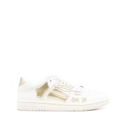 Amiri Vit Guldpanel Sneakers Rund Tå White, Dam