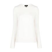 Theory Round-neck Knitwear White, Dam