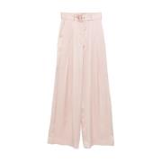 Zimmermann Rosa silke palazzo byxor Beige, Dam