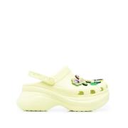 Crocs Lime Grön Perforerad Charm Träskor Green, Herr