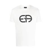 Emporio Armani Logo Crew-neck T-shirt White, Herr