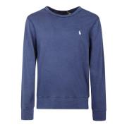 Ralph Lauren Logobroderad sweatshirt med rund hals Blue, Herr