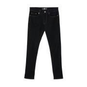 Pt01 Indigo Skinny Cut Denim Jeans Blue, Herr