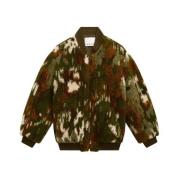 Isabel Marant Khaki Faux-Shearling Camo Coat Green, Herr