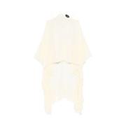 Taller Marmo Beige Batwing Style Klänning med Rynkade Detaljer Beige, ...