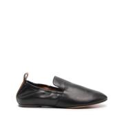 Lanvin Svarta Läder Slip-On Skor Black, Dam