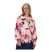 InWear Ljusrosa Blomma Skjortblus Pink, Dam