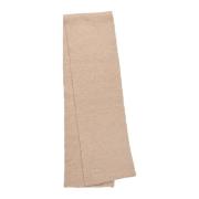 Lollys Laundry Räfflad Stickad Halsduk i Beige Beige, Dam