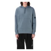 C.P. Company Diagonal Raised Fleece Hooded Sweatshirt Blue, Herr