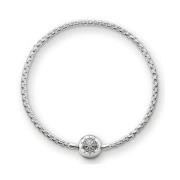 Thomas Sabo Damsmycke för pärlor Länkarmband 925 Silver silver Ka0001-...