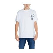 Tommy Jeans Återvunnen bomull herr T-shirt White, Herr