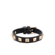 Valentino Garavani Svart armband för män Black, Herr