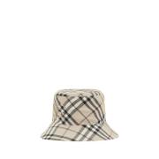 Burberry Kolla Bucket Hat med Equestrian Knight Multicolor, Herr