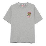 Kenzo Broderad Klassisk T-shirt Kollektion Gray, Herr