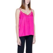 Vila Rosa Viskos Tanktop Pink, Dam