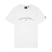 Lyle & Scott SS T-shirts Etablerad 1874 Grafisk T-shirt White, Herr