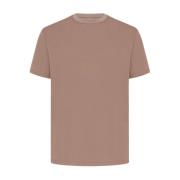 Kiton Mjuk Dove-Grå Bomull T-shirt Purple, Herr