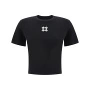 Amiri Baby T-shirt med broderat logotyp Black, Dam