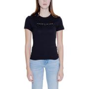 Tommy Jeans Svart Bomull Dam T-shirt Black, Dam