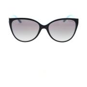 Tiffany Cat-Eye Solglasögon med Feminina Detaljer Black, Dam