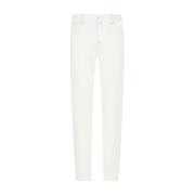 Kiton Slim-fit bomullsjeans i kräm White, Herr