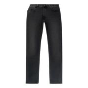 Hand Picked High-Waist 5-Ficka Jeans Gray, Herr