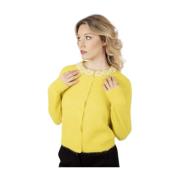 Liu Jo Stilren Cardigan Sweater Yellow, Dam