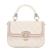 Guess Nolana Liten Axelväska Sand Logo Pink, Dam