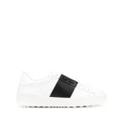 Valentino Garavani Vita Lädersneakers med Gummisula White, Dam