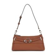 Guess Silvye Bucket Handväska Cognac Brown, Dam