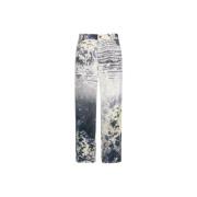 Roberto Cavalli Appaloosa Print Jeans Dragkedja Knappstängning Multico...