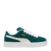 Puma Modernt Mocka Sneakers med Unika Detaljer Green, Dam